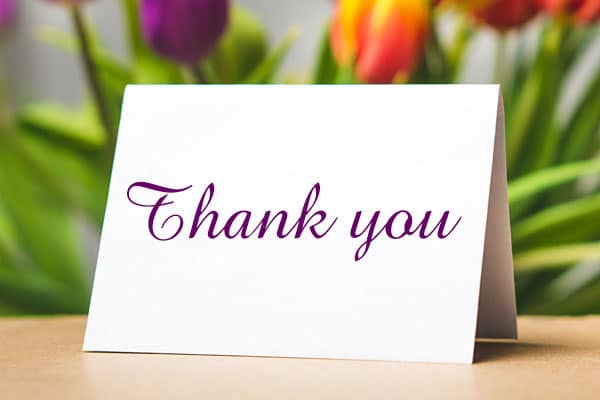 Thanks for Connecting With Us